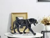 Juoda ir auksinė leopardo statulos, skulptūros - nuotraukos Nr. 7