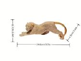 Juoda ir auksinė leopardo statulos, skulptūros - nuotraukos Nr. 9