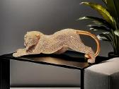 Juoda ir auksinė leopardo statulos, skulptūros - nuotraukos Nr. 10