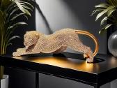 Juoda ir auksinė leopardo statulos, skulptūros - nuotraukos Nr. 2