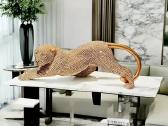 Juoda ir auksinė leopardo statulos, skulptūros - nuotraukos Nr. 11