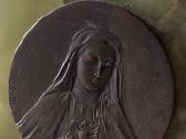 Vintažinė Mergelės Marijos ikona iš bronzos - nuotraukos Nr. 5