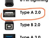 Usb Type A 2.0 - Type B 2.0 Nauji - nuotraukos Nr. 5