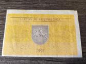 0.5 talono 1991 - Valstybinis + klaida serijos Vf - nuotraukos Nr. 7