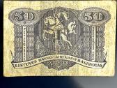 Tarpukario Lietuvos 50 c. laikinasis banknotas - nuotraukos Nr. 2