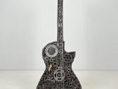 Metalinė steampunk stiliaus gitaros skulptūra - nuotraukos Nr. 4