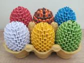 3D origami kiaušiniai Velykoms - nuotraukos Nr. 9