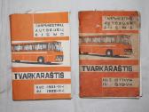 Autobusų eismo tvarkaraščiai 1977-78 ir 1981- 82