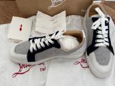 Christian Louboutin Rantulow Flat Navy Blue & Whit - nuotraukos Nr. 3