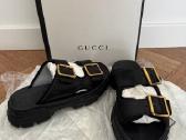 Gucci Ridge Buckled Leather Slides - Slepetes - nuotraukos Nr. 5