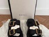Gucci Ridge Buckled Leather Slides - Slepetes - nuotraukos Nr. 6