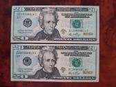 20 JAV dolerių banknotas, 2006 m, Unc, 2 vnt.