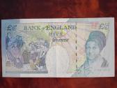 5 svarai, banknotas 2002 m. Didžioji Britanija - nuotraukos Nr. 2