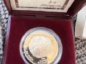 100 rubliu auksine moneta 1988