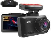 Top! 4k GPS WiFi vaizdo registratorius 2 kameros