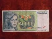 50 000 Jugoslavijos Dinarų 1988 m