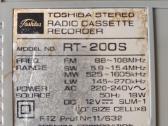 Magnetofonas Toshiba Rt-200s - nuotraukos Nr. 3