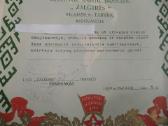 Diplomai, garbės raštai 1949-83m. - nuotraukos Nr. 8