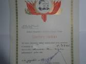 Diplomai, garbės raštai 1949-83m. - nuotraukos Nr. 13