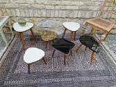 Vintažiniai mid century interjeriniai staliukai