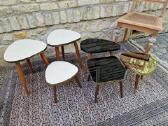 Vintažiniai mid century interjeriniai staliukai - nuotraukos Nr. 6