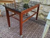 Vintažinis mid century tikmedžio kavos staliukas - nuotraukos Nr. 16