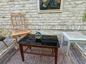 Vintažinis mid century tikmedžio kavos staliukas - nuotraukos Nr. 37