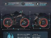 Elektrinis dviratis Samebike Lo26 Plus 1000w - nuotraukos Nr. 17