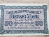 1918 Vokietija Ost Lietuva Lenkija 50 Mark