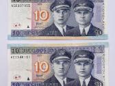 Banknotas 10 litų 2007metų