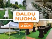 Stalų, suolų, kėdžių ir kitų baldų nuoma