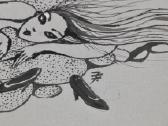 "ингмара Залите (1955)", (Кartonas, tušas), po 35 - nuotraukos Nr. 6