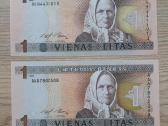 1994 metų 1 litai Unc Lietuva