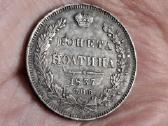 Rusija Poltina 1837 sidabras
