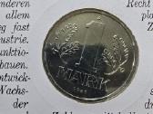 Vokietija VDR 1 mark 1981 Numizmatiniame voke Pnc - nuotraukos Nr. 3