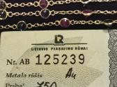 750 prabos grandinėlė su safyrais ir rubinais - nuotraukos Nr. 4