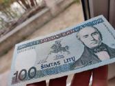 100 litų 1994 metų bankinio stovio - nuotraukos Nr. 4