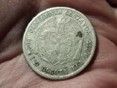 Kolumbija 50 sentavų 1884 sidabras