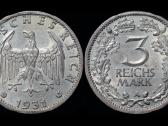 Vokietija 3 reichsmarkės, 1931 A