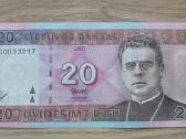 2007 metų 20 litų Ag serija