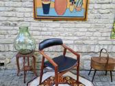 Vintažinė mid century tikmedžio kėdė - nuotraukos Nr. 24