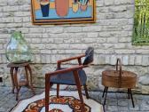 Vintažinė mid century tikmedžio kėdė - nuotraukos Nr. 30