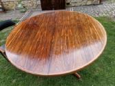 Vintažinis mid century palisandro valgomojo stalas - nuotraukos Nr. 8