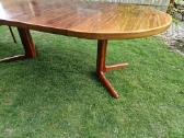 Vintažinis mid century palisandro valgomojo stalas - nuotraukos Nr. 18