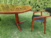 Vintažinis mid century palisandro valgomojo stalas - nuotraukos Nr. 21