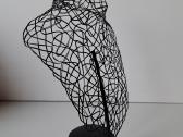 Biustas papuošalams, metalinis 33x20cm