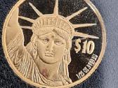 Auksines .999 1/25oz Liberty ir disko metikas - nuotraukos Nr. 3