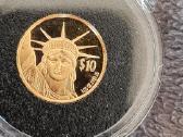 Auksines .999 1/25oz Liberty ir disko metikas - nuotraukos Nr. 2
