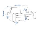 Odinė sofa juoda - nuotraukos Nr. 2