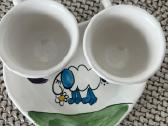 Espresso kavos maži puodeliai su avelėmis ėriukais - nuotraukos Nr. 3